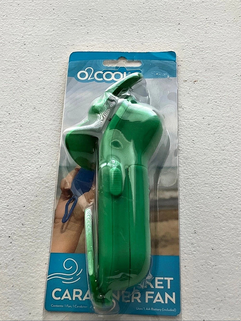 🌺$3.00 must bundle 🌺O2COOL Carabiner Jet Set Fan Personal Fan Green NWT